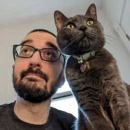 Picture of Scott and his cat Ada