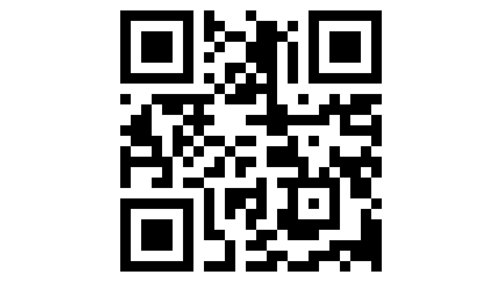 Screenshot of a generated QR code.